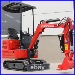 Free Delivery Mini Excavator 1 ton hp11.23 Kubota Engine EPA For Sale