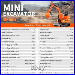 Free Ship 13.5HP Mini Excavator 1 TON B&S EPA Engine, Unassembled, PILOT CONTROL Free Ship 13.5HP Mini Excavator 1 TON B&S EPA Engine, Unassembled, PILOT CONTROL