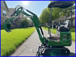 Free Ship 13.5 HP 2025 Agt Mini 1 Ton Excavator With B&s Gasoline Engine