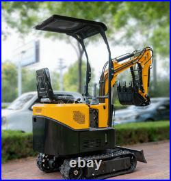 Free Ship 1.2Ton Mini Excavator 13.5hp Tracked Small Digger EPA B&S Gas Engine