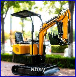 Free Ship 1.2Ton Mini Excavator 13.5hp Tracked Small Digger EPA B&S Gas Engine