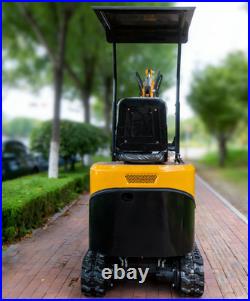 Free Ship 1.2Ton Mini Excavator 13.5hp Tracked Small Digger EPA B&S Gas Engine