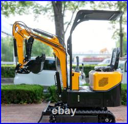 Free Ship 1.2Ton Mini Excavator 13.5hp Tracked Small Digger EPA B&S Gas Engine