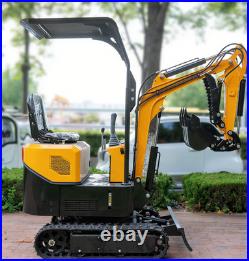 Free Ship 1.2Ton Mini Excavator 13.5hp Tracked Small Digger EPA B&S Gas Engine