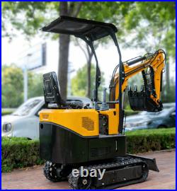 Free Ship 1.2Ton Mini Excavator 13.5hp Tracked Small Digger EPA B&S Gas Engine