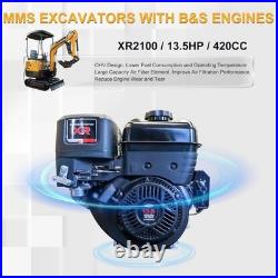 Free Ship 1.6T Mini Excavator B&S Hydraulic Pilot /10 Attachments/Side Swing Free Ship 1.6T Mini Excavator B&S Hydraulic Pilot /10 Attachments/Side Swing