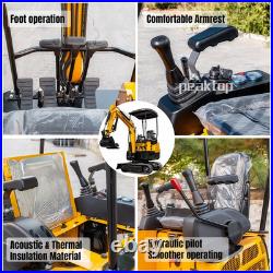Free Ship 1.6T Mini Excavator B&S Hydraulic Pilot /10 Attachments/Side Swing Free Ship 1.6T Mini Excavator B&S Hydraulic Pilot /10 Attachments/Side Swing
