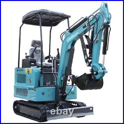Free Ship 1.8 Ton Mini Excavator Digger Hydraulic Thumb Pioneer Kubota Diesel