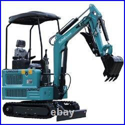 Free Ship 1.8 Ton Mini Excavator Digger Hydraulic Thumb Pioneer Kubota Diesel