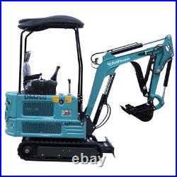 Free Ship 1.8 Ton Mini Excavator Digger Hydraulic Thumb Pioneer Kubota Diesel