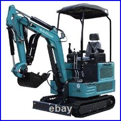 Free Ship 1.8 Ton Mini Excavator Digger Hydraulic Thumb Pioneer Kubota Diesel
