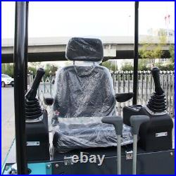 Free Ship 1.8 Ton Mini Excavator Digger Hydraulic Thumb Pioneer Kubota Diesel