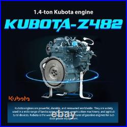 Free Ship 4000lb Mini Excavator Kubota Epa Engine with 11 attachments