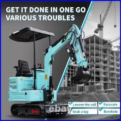 Free Ship 4000lb Mini Excavator Kubota Epa Engine with 11 attachments