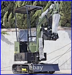 Free Ship Mini Excavator 1 Ton Digger 13.5hp Gas Tracked Crawler B&S EPA Engine