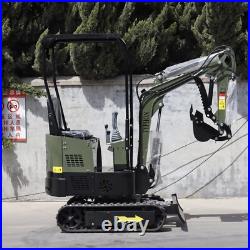 Free Ship Mini Excavator 1 Ton Digger 13.5hp Gas Tracked Crawler B&S EPA Engine