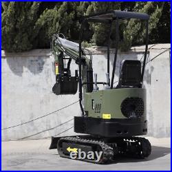 Free Ship Mini Excavator 1 Ton Digger 13.5hp Gas Tracked Crawler B&S EPA Engine