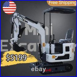 Free Ship Mini Excavator B&S EPA Engine 1Ton Digger 13.5hp Gas Tracked USA Stock Free Ship Mini Excavator B&S EPA Engine 1Ton Digger 13.5hp Gas Tracked USA Stock