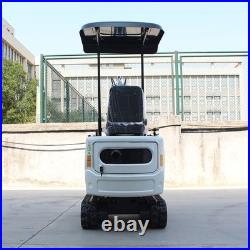 Free Ship Mini Excavator Hydraulic Thumb Clamp White Diggers with B&S Engine