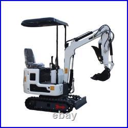 Free Ship Mini Excavator Hydraulic Thumb Clamp White Diggers with B&S Engine