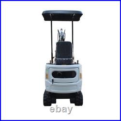 Free Ship Mini Excavator Hydraulic Thumb Clamp White Diggers with B&S Engine