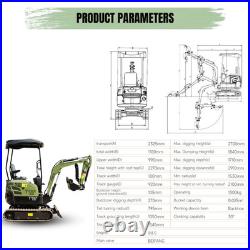 Free Ship TYPHON Terror XIII 1.3 Ton Mini Excavator 13 Attachments Forklift Rake Free Ship TYPHON Terror XIII 1.3 Ton Mini Excavator 13 Attachments Forklift Rake