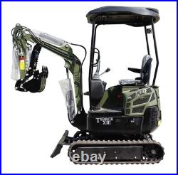 Free Ship TYPHON Terror XIII 1.3 Ton Mini Excavator 13 Attachments Forklift Rake Free Ship TYPHON Terror XIII 1.3 Ton Mini Excavator 13 Attachments Forklift Rake