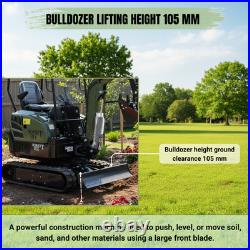 Free Ship TYPHON Terror XIII 1.3 Ton Mini Excavator 13 Attachments Forklift Rake Free Ship TYPHON Terror XIII 1.3 Ton Mini Excavator 13 Attachments Forklift Rake