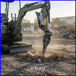 Free Ship TYPHON Terror XIII 1.3 Ton Mini Excavator 13 Attachments Forklift Rake Free Ship TYPHON Terror XIII 1.3 Ton Mini Excavator 13 Attachments Forklift Rake