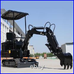 Free Ship cheapest Mini Excavator 13.5HP 2000Lbs Tracked Crawler Garden Farm