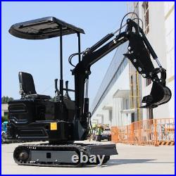 Free Ship cheapest Mini Excavator 13.5HP 2000Lbs Tracked Crawler Garden Farm