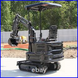 Free Ship cheapest Mini Excavator 13.5HP 2000Lbs Tracked Crawler Garden Farm