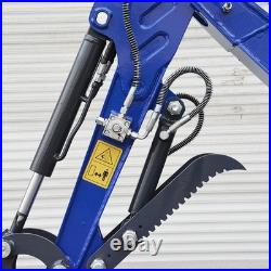 Free Shipping 13.5HP Mini Excavator 1 TON B&S EPA Engine Hydraulic Thumb Digger