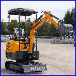 Free Shipping 1500kg Mini Crawler Excavator Small Digger with Gas Engine