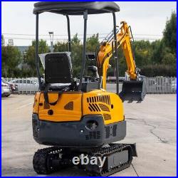 Free Shipping 1500kg Mini Crawler Excavator Small Digger with Gas Engine