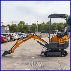 Free Shipping 1500kg Mini Crawler Excavator Small Digger with Gas Engine