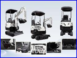 Free Shipping 1500kg Mini Crawler Excavator Small Digger with Gas Engine