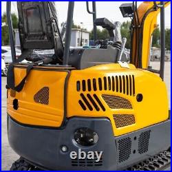 Free Shipping 1500kg Mini Crawler Excavator Small Digger with Gas Engine