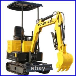 Free Shipping 1Ton Mini Excavator Hydraulic USA Garden Gasoline Crawler Digger