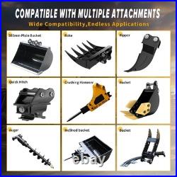 Free Shipping 1-Ton Mini Excavator 13.5HP B&S EPA Gas Engine, Hydraulic Digger