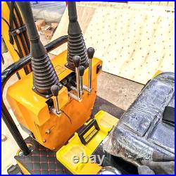 Free Shipping 1 ton 13.5HP Mini Excavator with Retractable Crawler Free Thumb