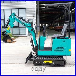 Free Shipping 1 ton 13.5HP Mini Excavator with Retractable Crawler Free Thumb
