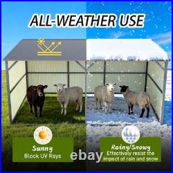 Free Shipping 20'x12' Galvanized Metal Livestock Shelter Building for Farm USA