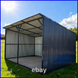 Free Shipping 20'x12' Galvanized Metal Livestock Shelter Building for Farm USA