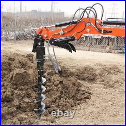 Free Shipping 8in 1 Ton Mini Excavators Assistive Attachment Hydraulic Auger