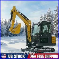 Free Shipping Hydraulic Mini Excavator Diesel 25HP 3.5Ton Farm USA Inventory EPA