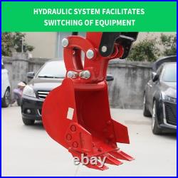Free Shipping Hydraulic Thumb 1.4ton Mini Excavator Diesel Kubota 11.5HP Garden