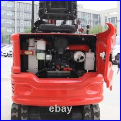 Free Shipping Hydraulic Thumb 1ton Mini Excavator Diesel Kubota 11.5HP US Stock