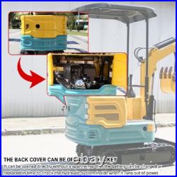 Free Shipping Mini Excavator Garden Gasoline USA Inventory 13.5HP Crawler Digger