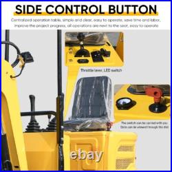 Free Shipping Mini Excavator Garden Gasoline USA Inventory 13.5HP Crawler Digger